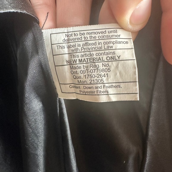 Cole Haan Signature Black Chevron Quilted Faux Fur Hood Puffer Coat M - Picture 5 of 12